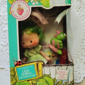 Vintage Lime Chiffon with Parfait Parrot from Strawberry Shortcake 1982 American